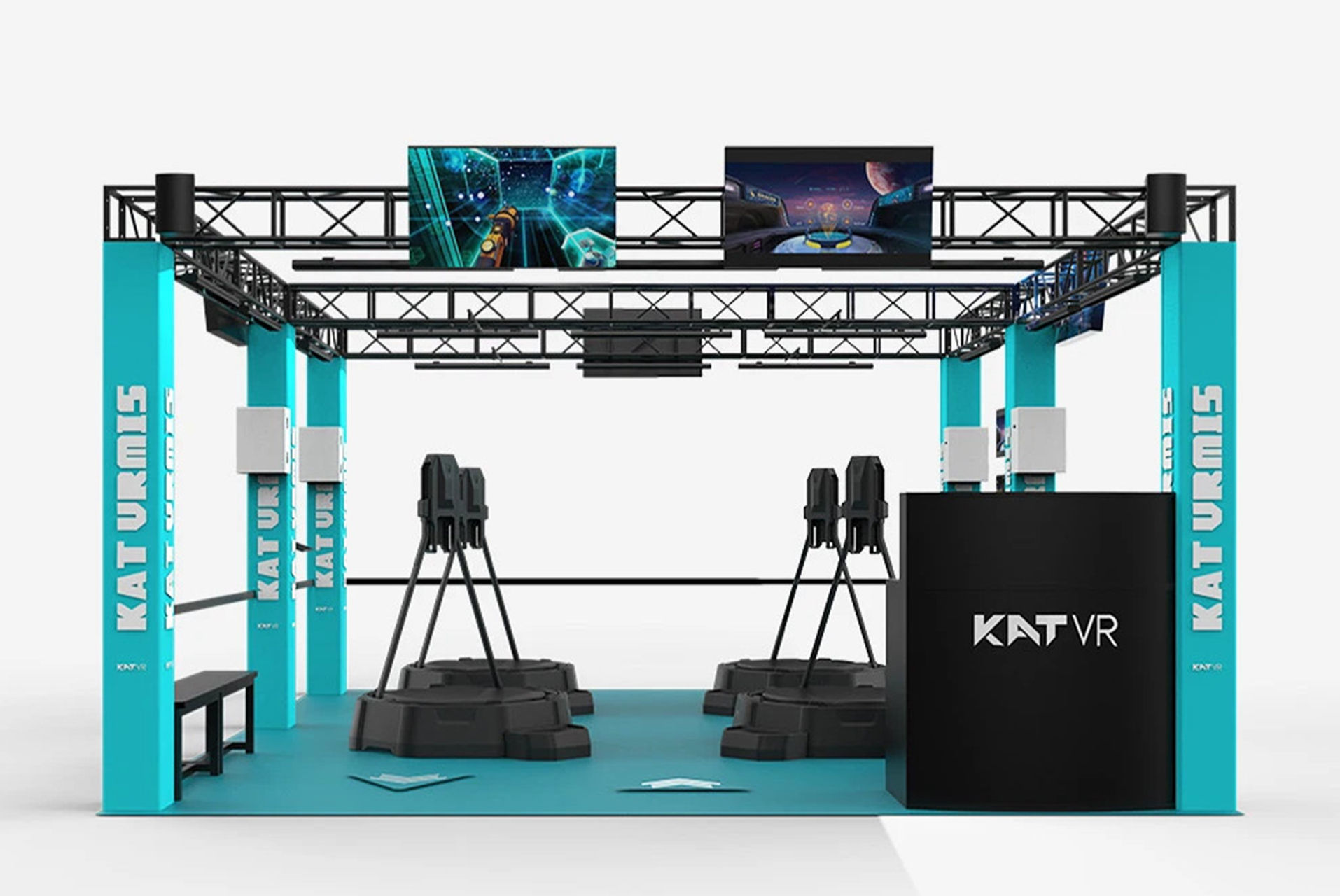 ULTIMATE SOLUTION FOR VR GAMINGKAT VRMIS Utilizes the Full Capabilities of our Non-Restrictive VR Omni-Directional Treadmills Allowing to Perform Unlimited Actions at Limited Physical Space.